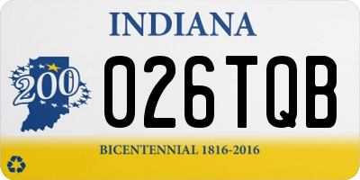IN license plate 026TQB