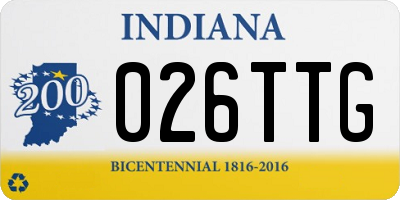 IN license plate 026TTG