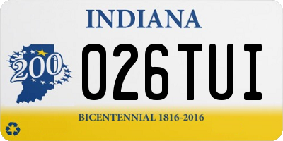 IN license plate 026TUI