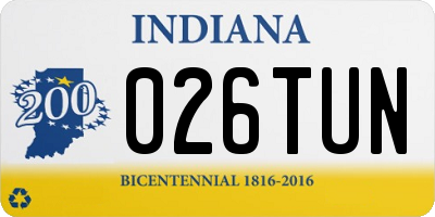 IN license plate 026TUN