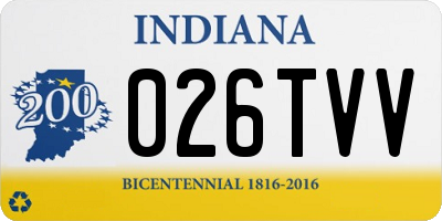 IN license plate 026TVV