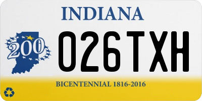 IN license plate 026TXH