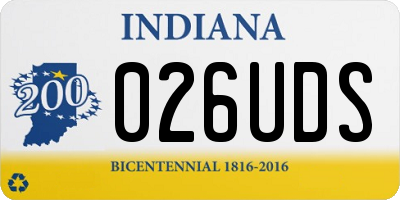 IN license plate 026UDS
