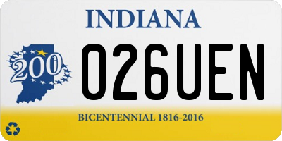 IN license plate 026UEN
