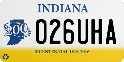 IN license plate 026UHA