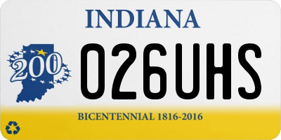 IN license plate 026UHS