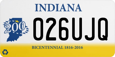 IN license plate 026UJQ