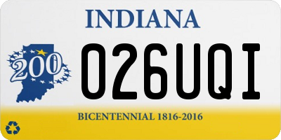 IN license plate 026UQI