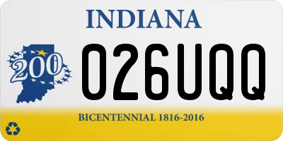 IN license plate 026UQQ