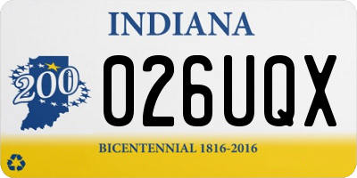 IN license plate 026UQX