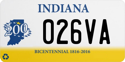 IN license plate 026VA