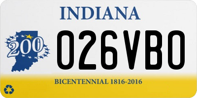 IN license plate 026VBO