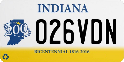 IN license plate 026VDN