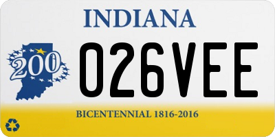 IN license plate 026VEE