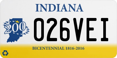 IN license plate 026VEI