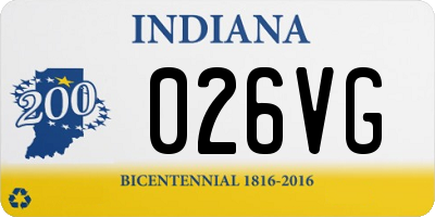 IN license plate 026VG