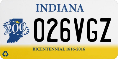 IN license plate 026VGZ