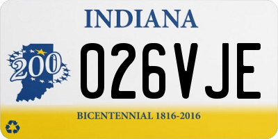 IN license plate 026VJE