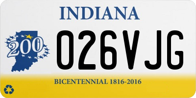 IN license plate 026VJG
