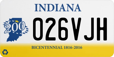 IN license plate 026VJH