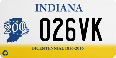 IN license plate 026VK