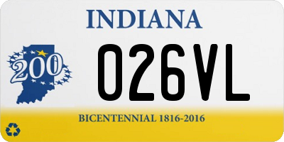 IN license plate 026VL