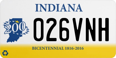 IN license plate 026VNH