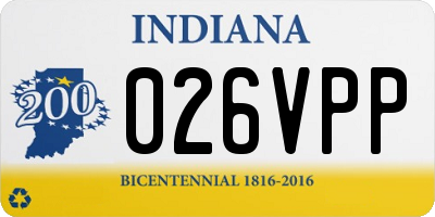 IN license plate 026VPP