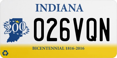 IN license plate 026VQN