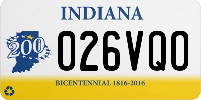 IN license plate 026VQO