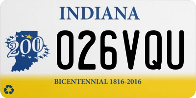 IN license plate 026VQU