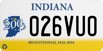 IN license plate 026VUO