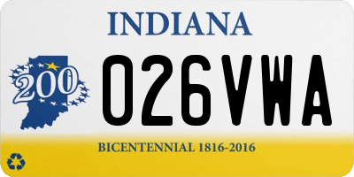 IN license plate 026VWA