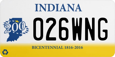 IN license plate 026WNG