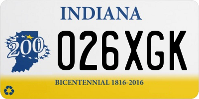 IN license plate 026XGK