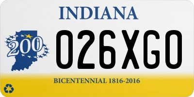 IN license plate 026XGO
