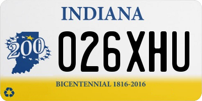 IN license plate 026XHU