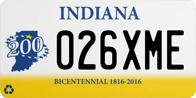 IN license plate 026XME