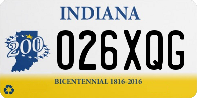 IN license plate 026XQG