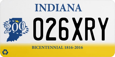 IN license plate 026XRY