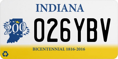 IN license plate 026YBV