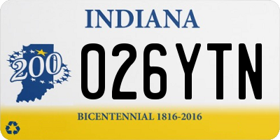 IN license plate 026YTN