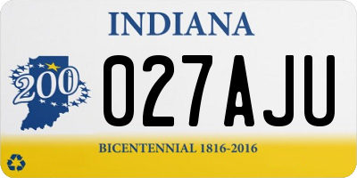 IN license plate 027AJU
