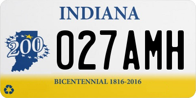 IN license plate 027AMH