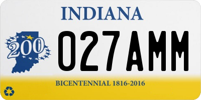 IN license plate 027AMM