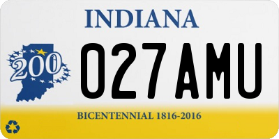 IN license plate 027AMU