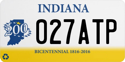 IN license plate 027ATP