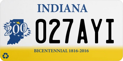 IN license plate 027AYI