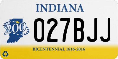 IN license plate 027BJJ