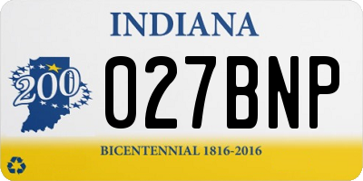 IN license plate 027BNP